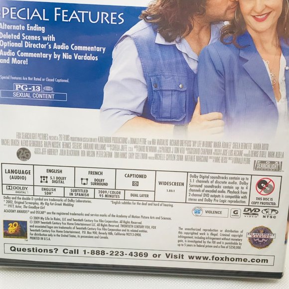 My Life In Ruins DVD 2009 Nia Vardalos Richard Dreyfuss New In Package - Picture 9 of 9